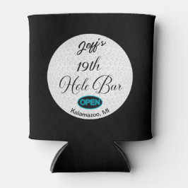 Porta-lata bar de 19° Bola de Golfe Personalizada do Bar de B