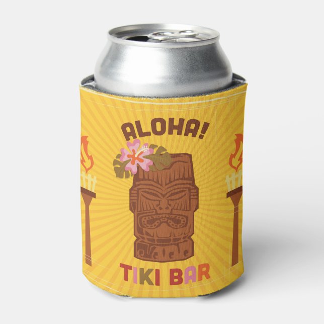 Porta-lata Bar Retro Style Aloha Tiki (Can Front)