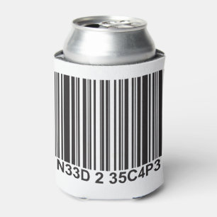 Porta-lata Barcode Leettalk - Precisa escapar