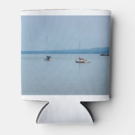 Porta-lata Barcos à vela no rio