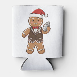 Porta-lata Barrista de Pão de Mel Natal 2026 Café de Férias