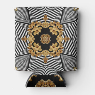 Porta-lata Barroco ouro: Ornamento de Cadeias Elegantes