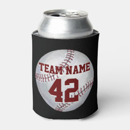 Porta-lata Baseball com nome e número