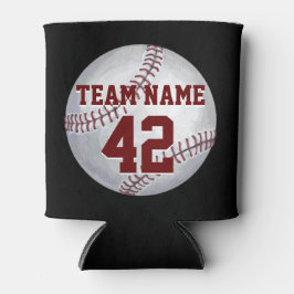 Porta-lata Baseball com nome e número