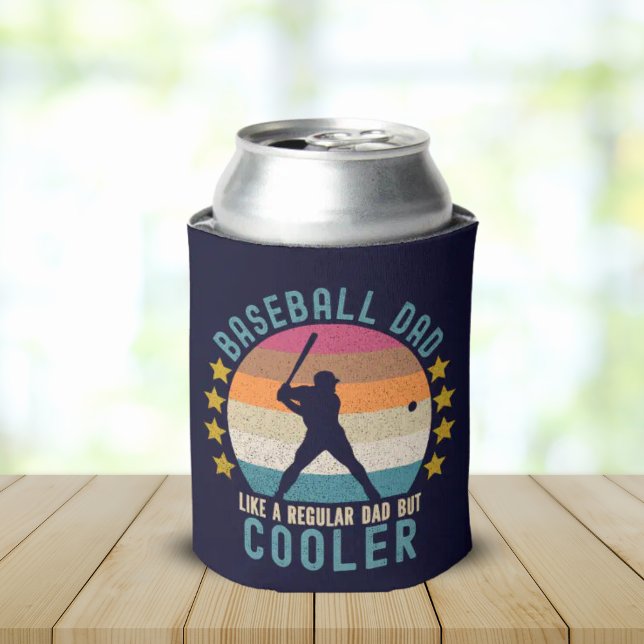 Porta-lata Baseball Dad Like a Regular Dad But Cooler (Criador carregado)