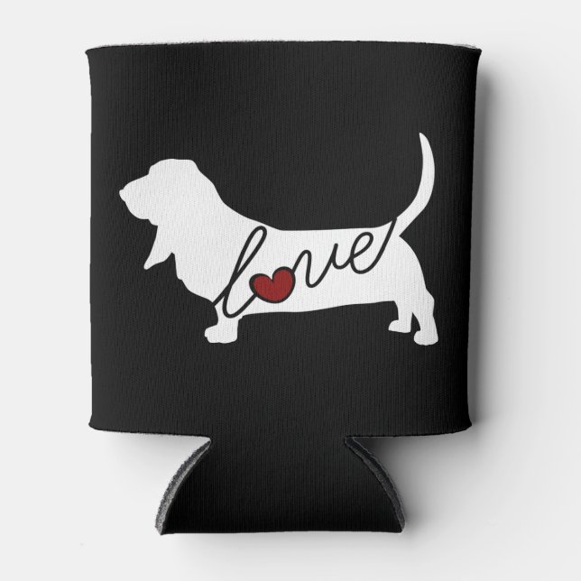 Porta-lata Basset Hound Love (Frente)
