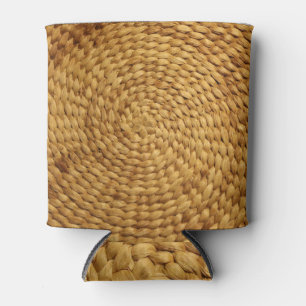 Porta-lata Bast Tecido: Autenticidade Castanho Texturada