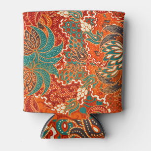 Porta-lata Batik Malaio: Belo Padrão de Arte.