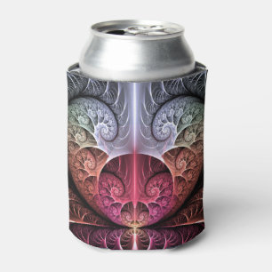 Porta-lata Batimento cardíaco, arte fractal de fantasia surre