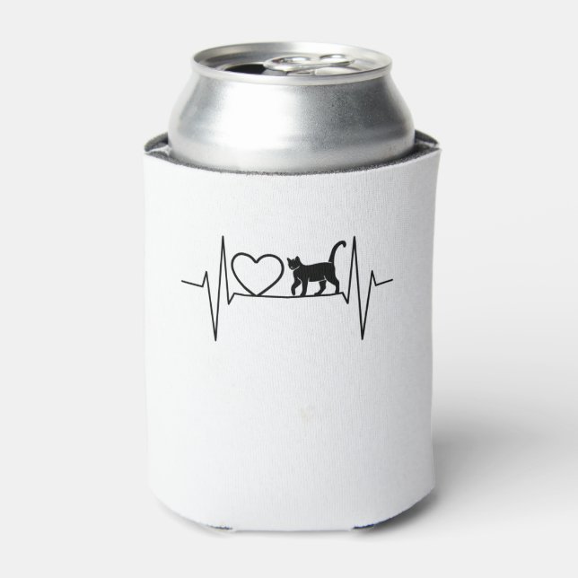 Porta-lata Batimento cardíaco de gato (Can Front)