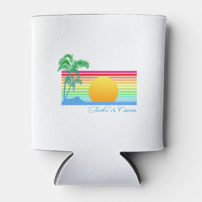 Porta-lata Beach Sunset Turks Caicos (Frente)