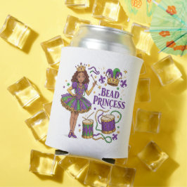 Porta-lata Bead Princess - Mardi Gras