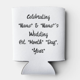 Porta-lata "Beba Um Frio Para Nós" O Favor De Casamento Pode 