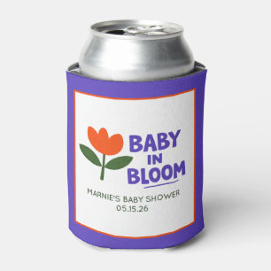 Porta-lata Bebê em Flor Tulipa Festa de Bebê Moderna e Tendên