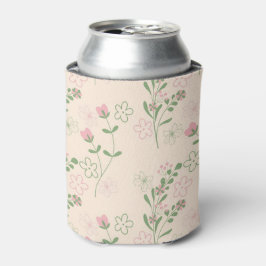 Porta-lata Bebida Botânica De Cor Flórida Floral Verde Rosa