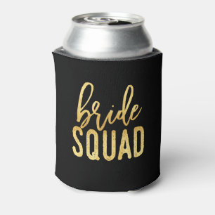 Porta-lata Bebida Coozie do pelotão da noiva