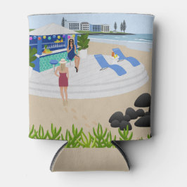 Porta-lata Bebidas no Bar de Praia