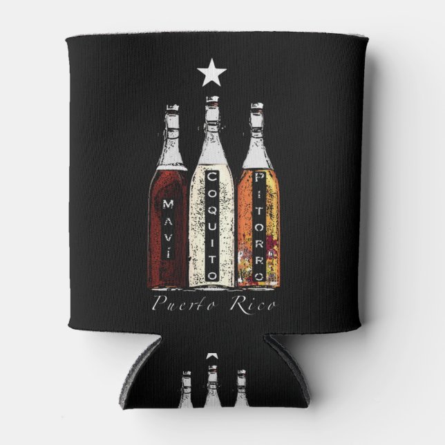 Porta-lata Bebidas Tradicionais de Porto Rico (Frente)