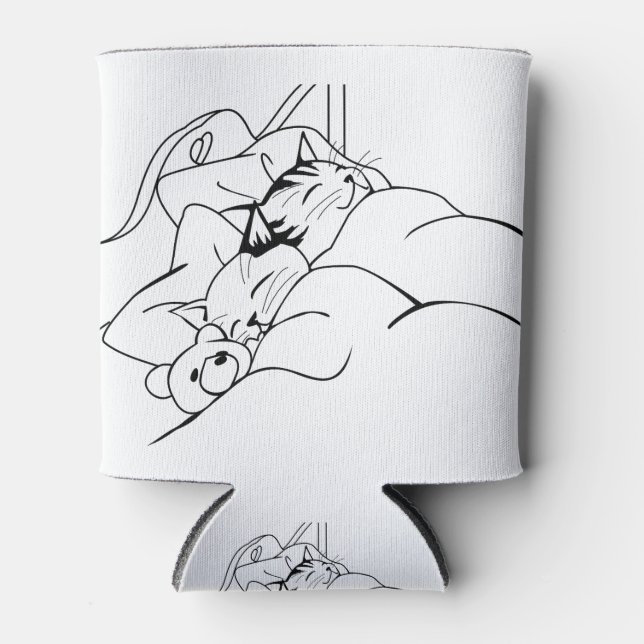 Porta-lata Bed Sleep Cat Dream Kitten Bons Amigos (Frente)