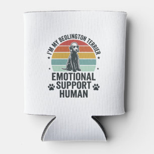 Porta-lata Bedlington Terrier Suporte Emocional Humano Vintag
