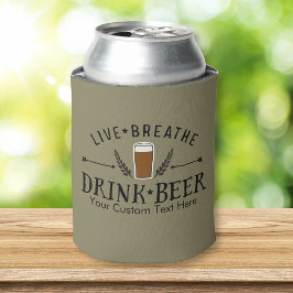 Porta-lata Beer Live Respire A Beer Beer Personalizada