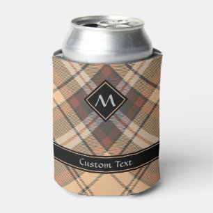 Porta-lata Beige e Brown Tartan