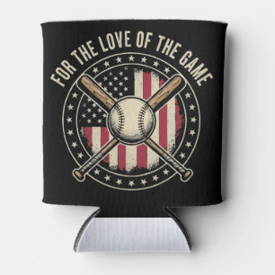 Porta-lata Beisebol Americano Vintage Esporte Patriótico Pass