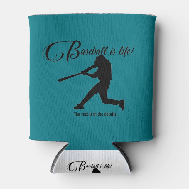 Porta-lata beisebol é a vida que pode koosie (Frente)