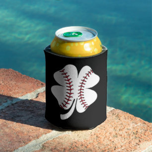 Porta-lata Beisebol Vintage Trevo Dia de São Patrício