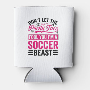 Porta-lata Bela Face Besta do Futebol Camisa Vintage Design_1