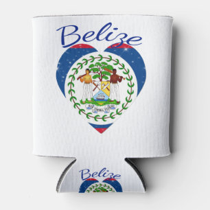 Porta-lata Belize Heart
