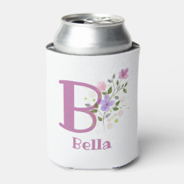 Porta-lata Bella Nome com um Desenho Floral