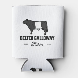 Porta-lata Belo crachá redondo de vaca galloway cinza ou desi
