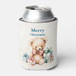 Porta-lata Belo Urso de Teddy Feliz Natal