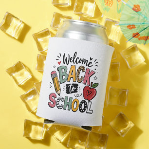 Porta-lata Bem-vindo de Volta à Escola Professor Aluno Primei