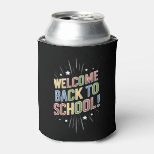 Porta-lata Bem-vindo de Volta à Escola Professor Primeiro Dia