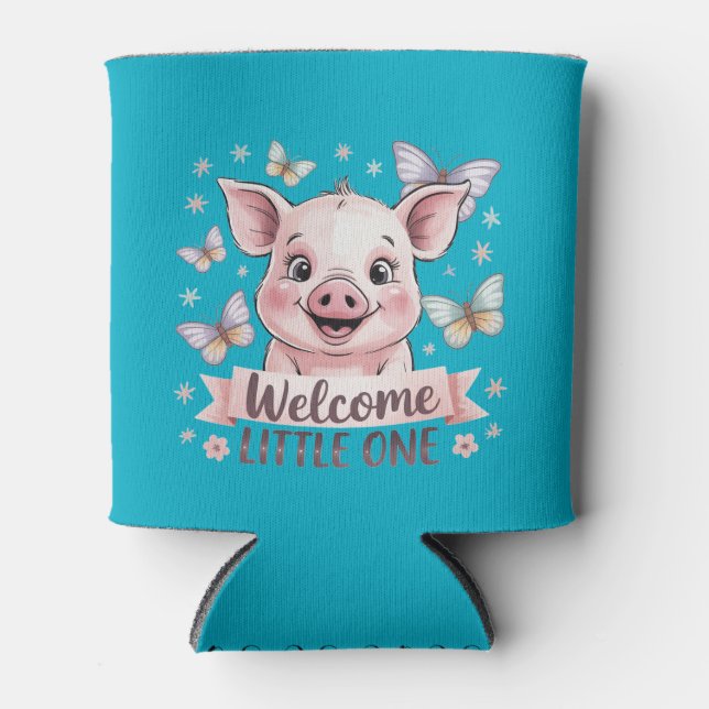 Porta-lata Bem-vindo Pequeno Favorito para o Chá de fraldas d (Frente)