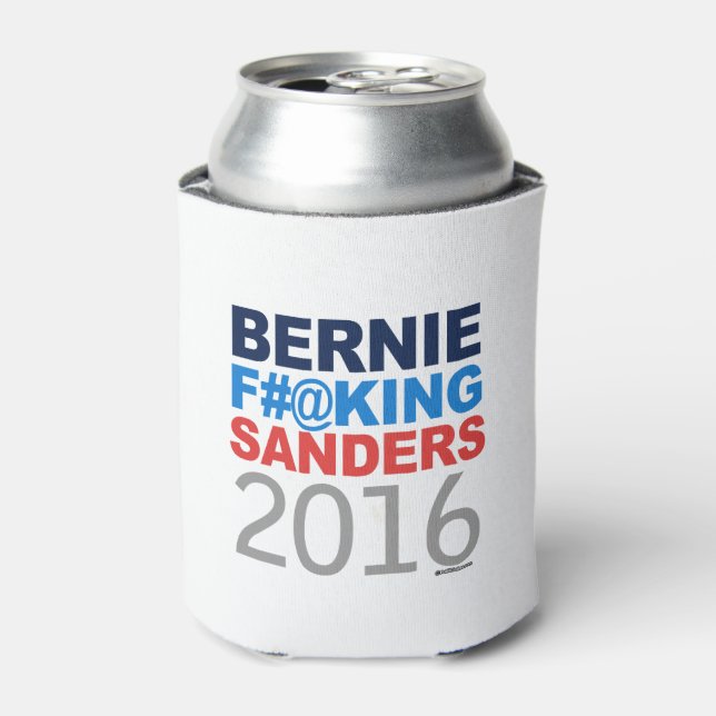 Porta-lata Bernie Effing Sanders 2016 (Can Front)