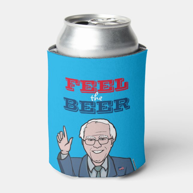 Porta-lata Bernie Sanders - Sinta a Cerveja (Can Front)
