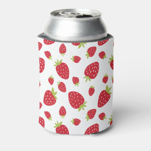 Porta-lata Berry Sweet Cute Strawberry Patterno Birthday
