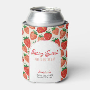 Porta-lata Berry Sweet Strawberry Chá de fraldas Cooler