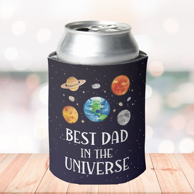 Porta-lata Best Dad in The Universe Funny Quote Fathers Day  (Criador carregado)