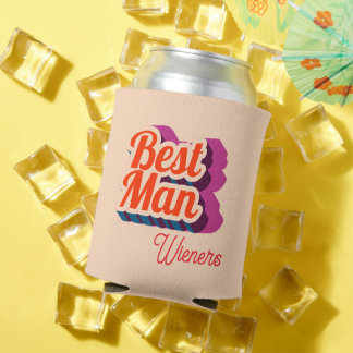 Porta-lata Best Man | Script Style Custom Wedding