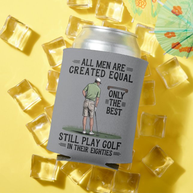 Porta-lata Best Men Play Golf Eighties Funny Golfer Golfing  (Verão in situ)