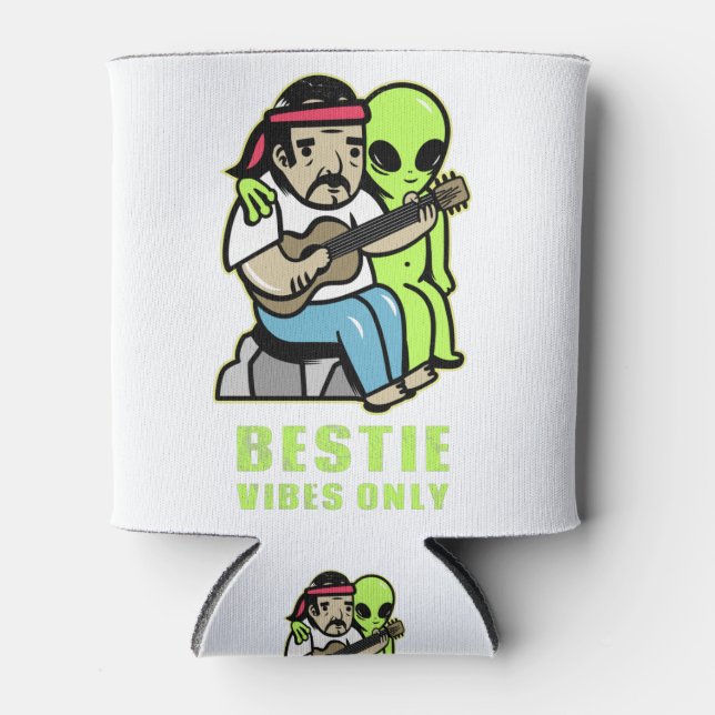 Porta-lata Bestie Vibes Apenas - Alienígena - OVNI (Frente)