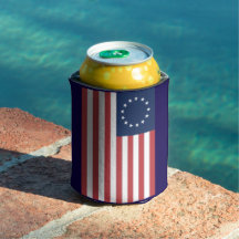 Betsy Ross Flag Design Can Cooler