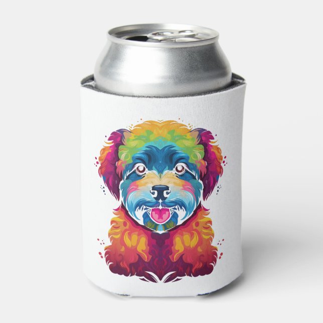 Porta-lata Bichon Frise Dog Pop Art (Can Front)