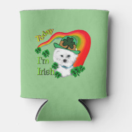 Porta-lata Bichon Frise Saint Patricks Day