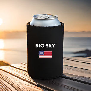 Porta-lata Big Sky EUA - Cor Escura do Sinalizador Americano