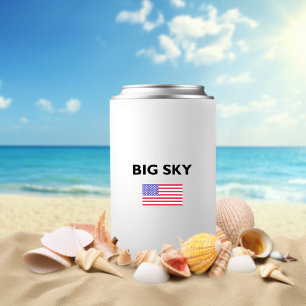 Porta-lata Big Sky USA American Flag Light-Color